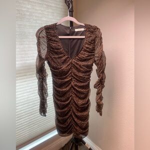 Leopard mesh dress | Small | Brand new